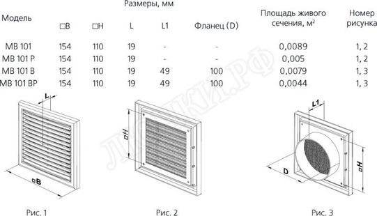 Решетка пластиковая МВ 101 Вс Решетка пластиковая МВ 101 Вс
