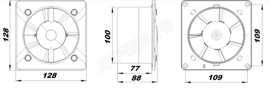 Вытяжной вентилятор Awenta System+, Turbo, 100, KWT100M, PTCB100M, Чёрный матовый, пластик Вытяжной вентилятор Awenta System+, Turbo, 100, KWT100M, PTCB100M, Чёрный матовый, пластик