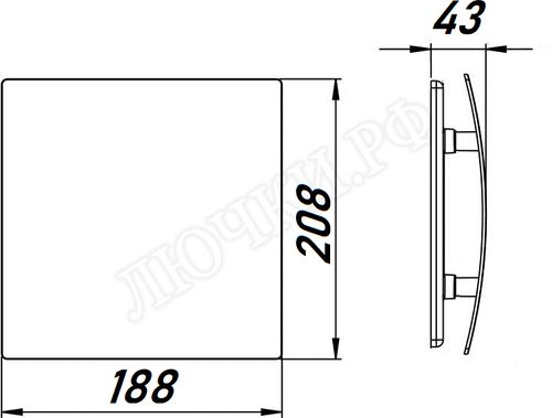 Вытяжной вентилятор Awenta System+, Turbo, 125, KWT125T, PECB125M, Чёрный матовый, пластик Вытяжной вентилятор Awenta System+, Turbo, 125, KWT125T, PECB125M, Чёрный матовый, пластик